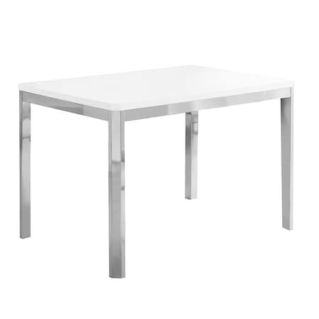 Monarch Specialties Dining Table - 35"X 60" / High Glossy White I 1041